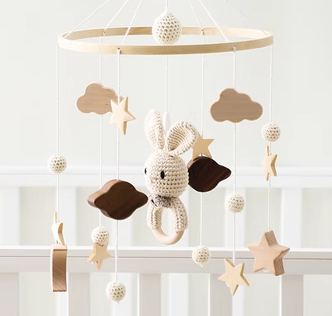 Baby Mobile with Crochet details