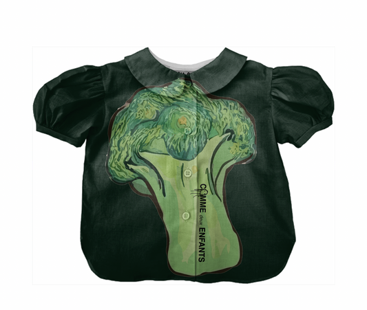 Comme exclusive Organic shirt What's for dinner Comme deux Enfants