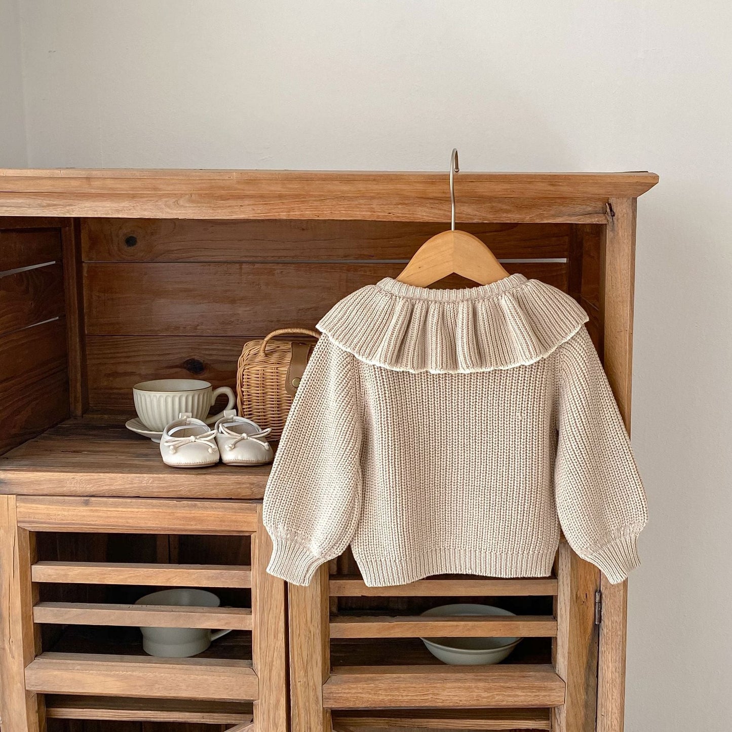 Gebreide Cardigan met Kraagje Comme deux Enfants