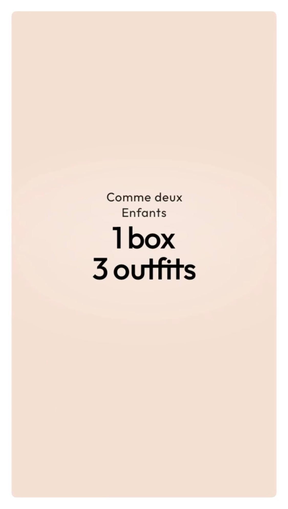 1 Box 3 Outfits