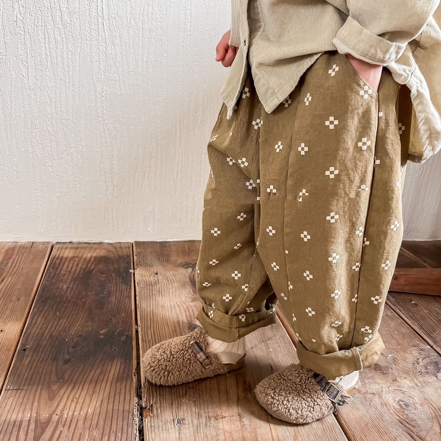 Katoenen Broek met all Over print Comme deux Enfants