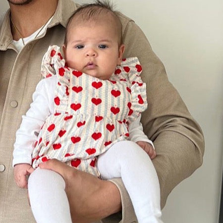 romper met hartjes print