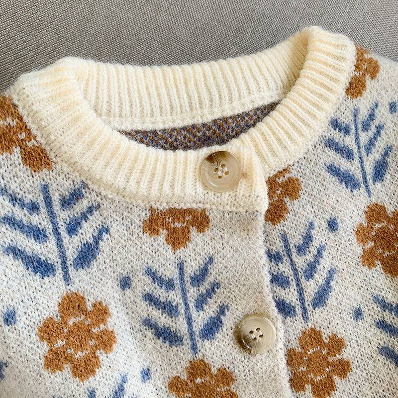 Cardigan with Boerenbont motif