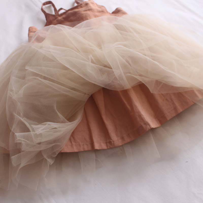 Petticoat jurk Oker Comme deux Enfants